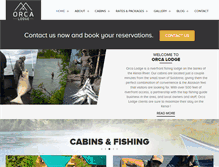 Tablet Screenshot of orcalodge.com